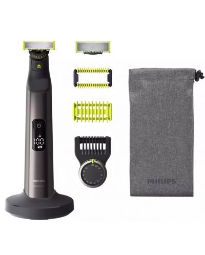 Trimmer Philips - OneBlade Pro Face and Body, μαύρο - 1
