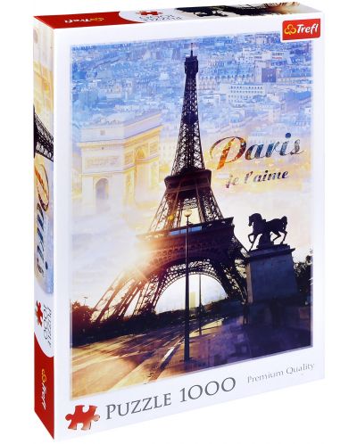 Παζλ Trefl 1000 κομμάτια - Χαράματα στο Παρίσι. - 1