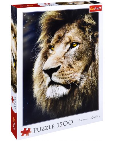Παζλ Trefl 1500 κομμάτια - Το πορτρέτο ενός λιονταριού - 1