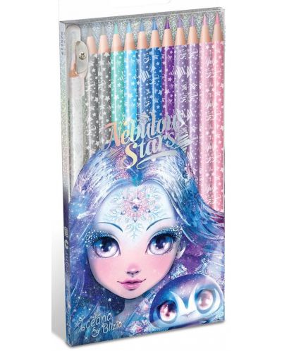 Χρωματιστά μολύβια Nebulous Stars - Princess Ikeania, 12 τεμάχια - 1