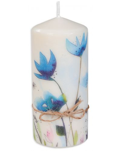 Χρωματιστό κερί- Λουλούδι, 15 cm - 1