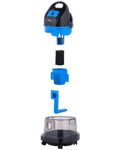 Κυκλωνική ηλεκτρική σκούπα με σακούλα νερού Zilan - ZLN-8945,μπλε - 4