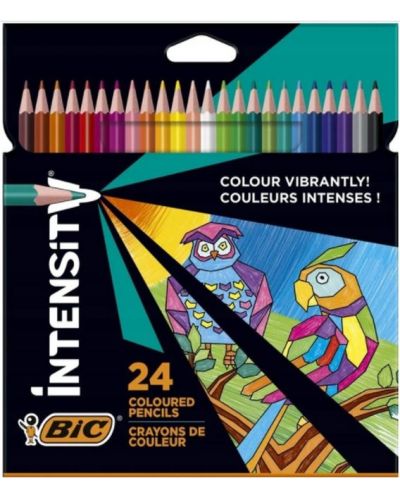 Έγχρωμα  μολύβια BIC - Intensity, 24 χρώματα - 1