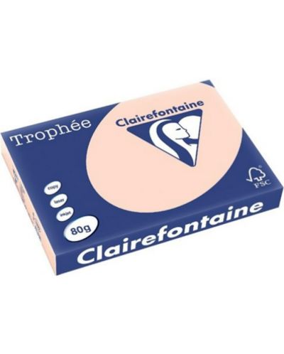 Έγχρωμο φωτοτυπικό χαρτί Clairefontaine - А4, 80 g/m2, 100 φύλλα, Salmon  - 1