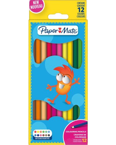 Χρωματιστά μολύβια Papermate Kids Coloring - 12 χρώματα - 1