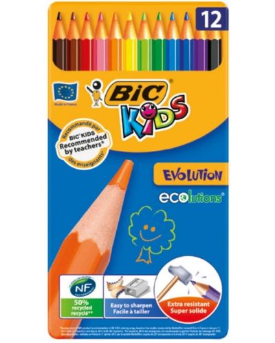 Χρωματιστά μολύβια BIC Kids Ecolutions 12 χρώματα - 1