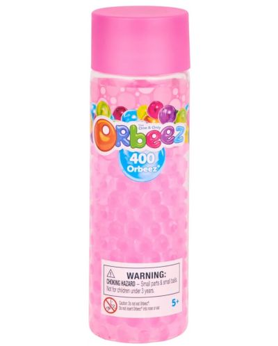 Δοχείο με χρωματιστές μπάλες Orbeez -Ροζ, 400 τεμάχια - 1