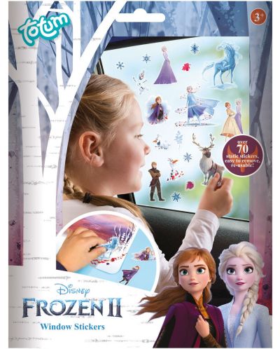 Totum Creative Set - Διακοσμήστε μόνοι σας με αυτοκόλλητα για γυαλί, Frozen 2 - 1