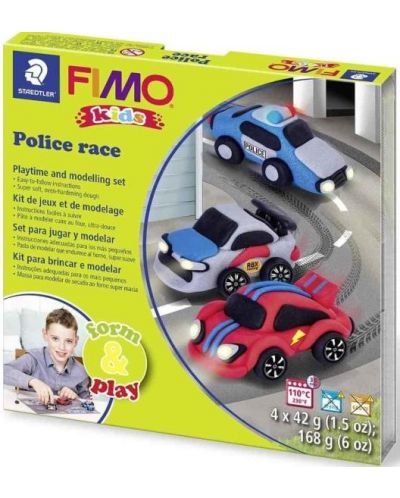 Δημιουργικό σετ Staedtler Fimo Kids -Φτιάξε μόνος σου,Police Race - 1