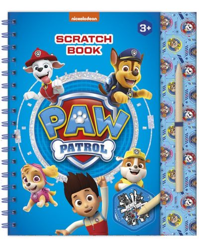 Δημιουργικό σετ  Totum - Σκρατς βιβλίο Paw Patrol - 1