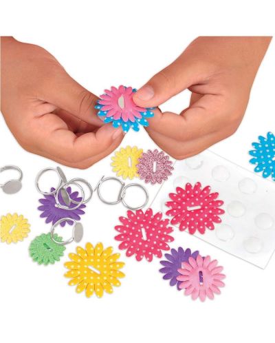 Δημιουργικό σετ Galt Toys - Φτιάξε τα δικά σου δαχτυλίδια, λουλούδια - 3