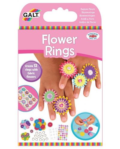 Δημιουργικό σετ Galt Toys - Φτιάξε τα δικά σου δαχτυλίδια, λουλούδια - 1
