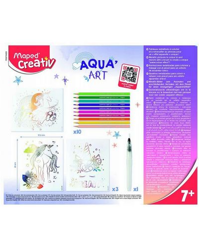 Δημιουργικό σετ Maped Creativ - Aqua Art, Unicorn - 2