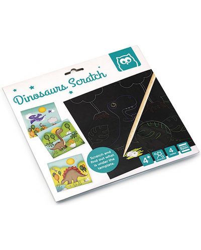 Δημιουργικό σετ Eurekakids - Scratchbook, Δεινόσαυροι - 1