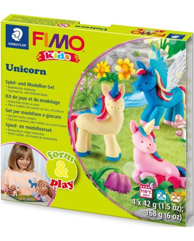 Σετ πηλού Staedtler Fimo Kids - 4 x 42 γρ,Unicorn - 1