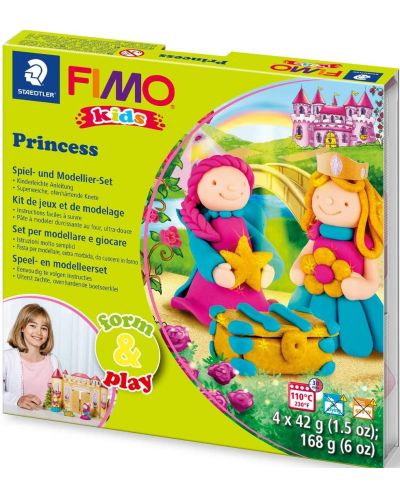 Παιδικό σετ από πηλό Staedtler Fimo  - Princess, 4 x 42 γρ - 1