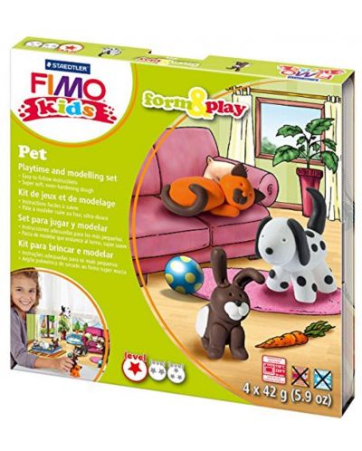 Σετ πηλού Staedtler Fimo Kids - 4 x 42 γρ,Pet - 1
