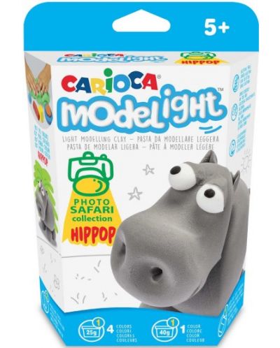Δημιουργικό σετ   Carioca Modelight PlayBox - Ιπποπόταμος - 1