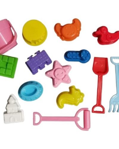 Δημιουργικό σετ Cese Toys - 2 χρώματα κινητική άμμος με φιγούρες - 2