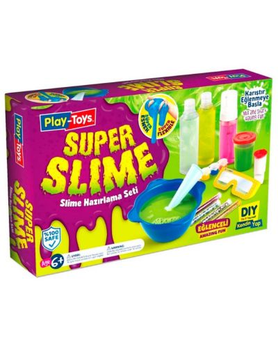 Δημιουργικό σετ Play-Toys - Φτιάξε ένα slime, Super Slime - 1
