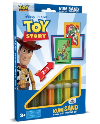 Δημιουργικό σετ για χρωματισμό με άμμο Red Castle - Toy Story, με 2 πίνακες - 1