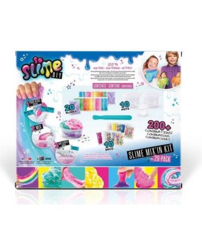 Δημιουργικό σετ  Canal Toys -So Slime,Φτιάξτε το δικό σας slime, 20 χρωμάτων - 6
