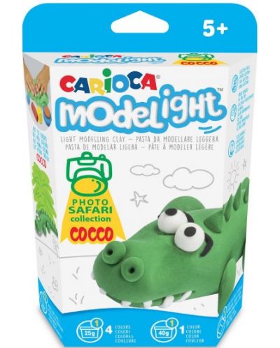 Δημιουργικό σετ Carioca Modelight PlayBox - Κροκόδειλος - 1
