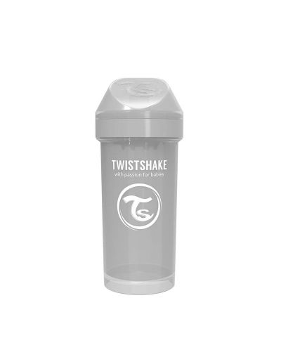 Κύπελλο μωρού με στόμιο Twistshake Kid Cup - Γκρι, 360 ml - 4