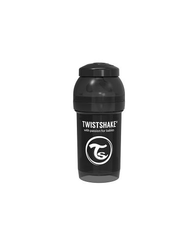 Μπιμπερό κατά των κολικών  Twistshake Anti-Colic Pastel - Μαύρο, 330 ml - 3