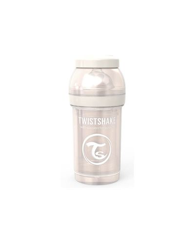 Μπιμπερό κατά των κολικών  Twistshake Anti-Colic Pastel - Χρώμα σαμπάνιας, 180 ml - 3