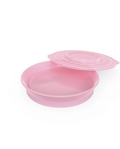 Πιάτο  Twistshake Plates Pastel - ροζ, άνω των 6 μηνών - 1