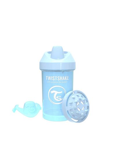 Κύπελλο μωρού με αντάπτορα Twistshake Crawler Cup-Μπλε, 300 ml - 4