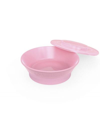 Μπολ για ταΐσματα  Twistshake Plates Pastel - Ροζ, άνω των 6 μηνών - 2
