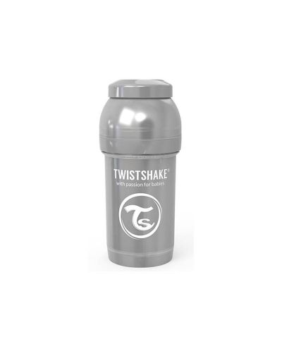 Μπιμπερό κατά των κολικών  Twistshake Anti-Colic Pastel -Γκρι, 180 ml - 3