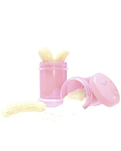 Δοχείο αποθήκευσης τροφίμων Twistshake Pastel - ροζ,2 x 100 ml - 4