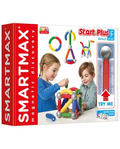 Μαγνητικός κατασκευαστής Smart Games Smartmax - Start Plus - 1