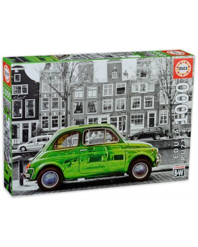 Παζλ Educa 1000 κομμάτια - Αυτοκίνητο στο Άμστερνταμ - 1