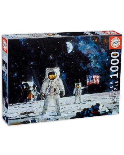 Παζλ Educa 1000 κομμάτια - Ο πρώτος άνθρωπος στο φεγγάρι - 1