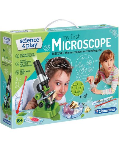 Σετ Clementoni Science & Play - Το πρώτο μου Μικροσκόπιο, με αξεσουάρ - 1