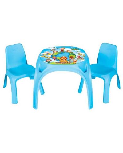 Παιδικό τραπέζι με καρέκλες Pilsan King - Μπλε - 1