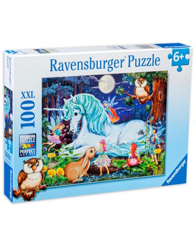 Παζλ Ravensburger από 100 XXL τεμάχια - Το μαγεμένο δάσος - 1