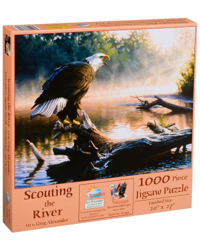 Παζλ SunsOut 1000 κομμάτια -Μελετώντας το Ποτάμι, Greg Alexander - 1
