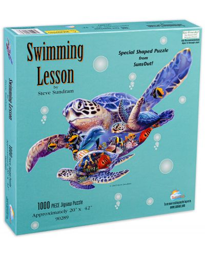 Παζλ SunsOut 1000 κομμάτια -Μάθημα κολύμβησης,Steve Sundrum - 1