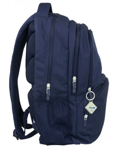 Σχολική τσάντα  Milan 1918 -με 2 θήκες, σκούρο μπλε, 25 l - 3