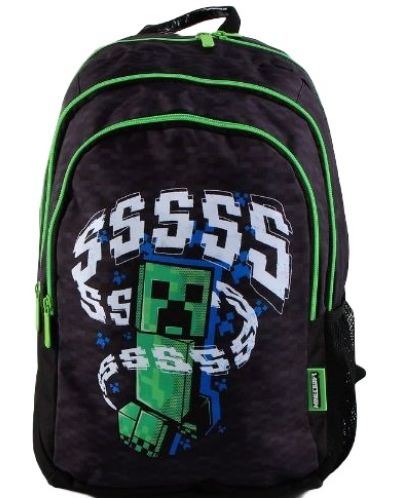 Σχολική τσάντα   Uwear - Minecraft, Creeper Style - 1