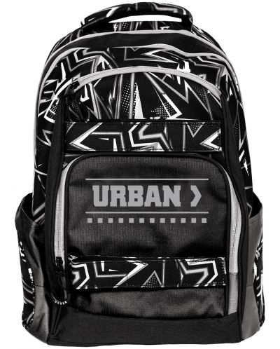 Σχολική ανατομική τσάντα S Cool - Urban, Black Lines - 1