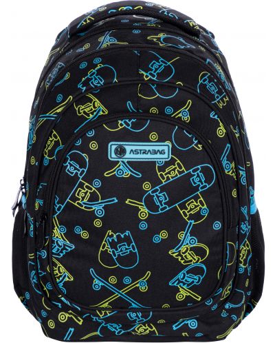 Σχολική τσάντα  Astra - Σκέιτμπορντ, με εφέ νέον - 3
