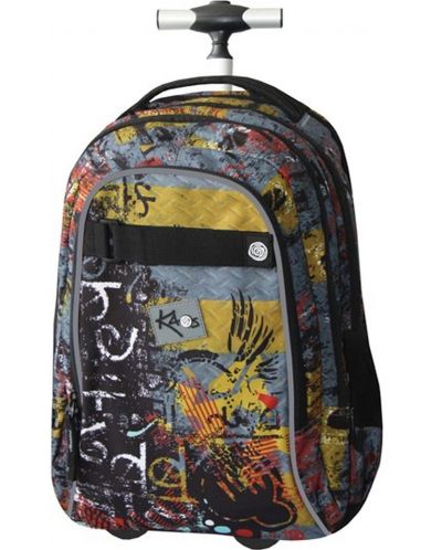 Σχολική τσάντα με ρόδες Kaos 2 σε 1 - Metal - 1