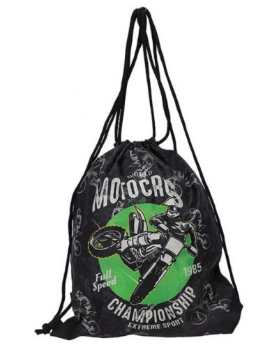 Σχολικό σετ  ABC 123 Motocross - 2023,σακίδιο πλάτης, αθλητική τσάντα, δύο κασετίνες και πορτοφόλι - 5