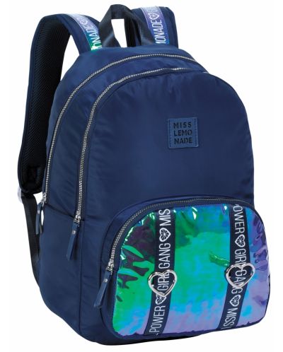 Σχολική τσάντα  Miss Lemonade Holo - 2 τμήματα, σκούρο μπλε - 1